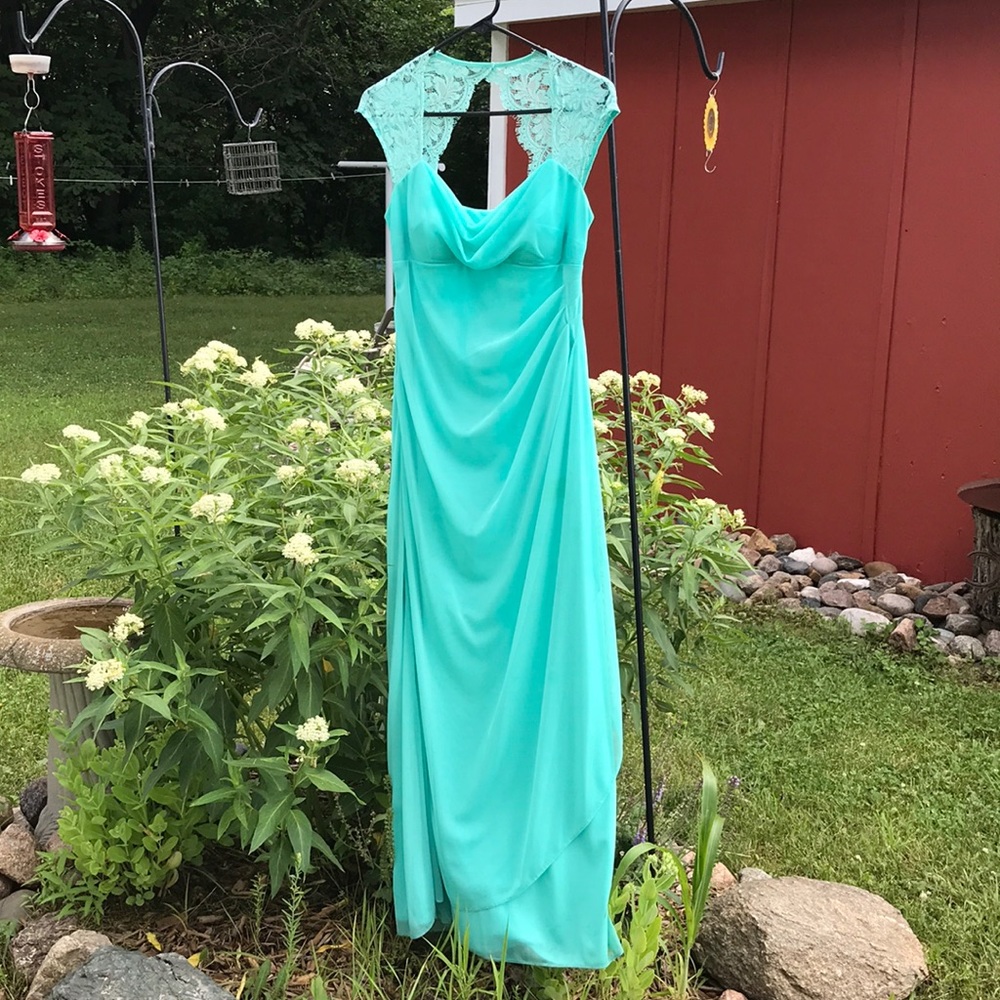 Aqua Bridesmaid Wedding Dress